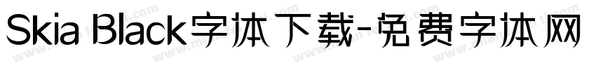 Skia Black字体下载字体转换